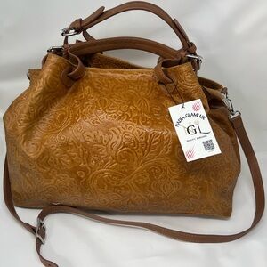 ISADORA ITALY  GENUINE Leather Large Bag Tote Purse